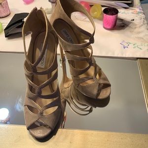 Jimmy Choo Nude open toe heel